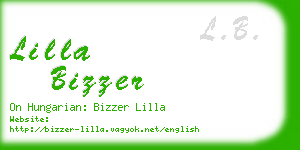 lilla bizzer business card